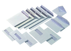 Envelop Quantore 114x229mm venster 4x11cm rechts zelfkevend 50 stuks