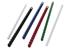Bindrug GBC 6mm 21-rings A4 wit 100 stuks