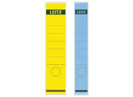 Rugetiket Leitz smal/lang 39x285mm zelfklevend wit 10 stuks