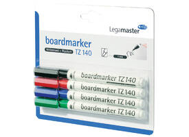 Whiteboardmarker Legamaster TZ 140 rond 1mm assorti blister à 4 stuks