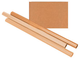 Inpakpapier Kraft gestreept 60gr 100cm x 10m op rol