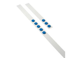 Wandlijst Desq 100cm met 5 blauwe magneten van 32mm
