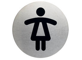 Infobord pictogram Durable 4904 wc dames rond 83mm