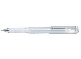 Gelschrijver Pentel K230M medium metallic wit